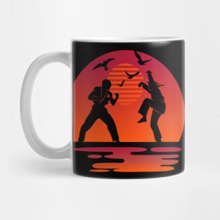 Two Karate Masters on Sunset Mug